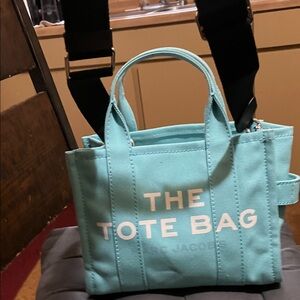 Marc Jacobs Aqua Blue Tote Bag